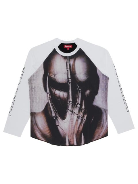 Supreme 최고 H.R. Giger Raglan Long-Sleeve 최고 'White 이름 *