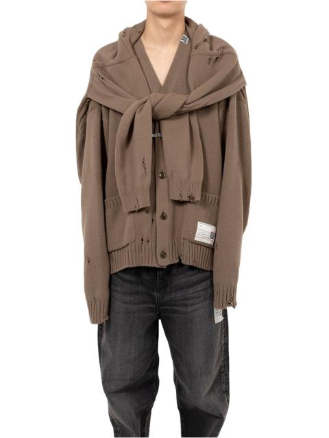 Maison MIHARAYASUHIRO Sleeve Layered Knit Cardigan
