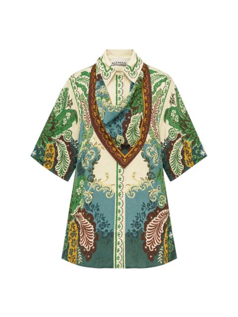 ALÉMAIS Florence Paisley Print Shirt