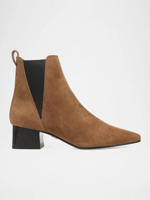VERONICA BEARD Astra Suede Ankle Boots