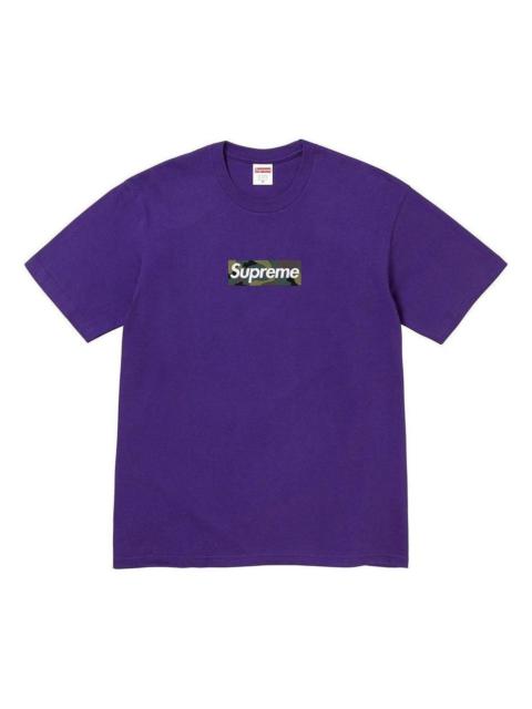 Supreme Box Logo T-Shirt 'Purple White' SUP-FW23-245