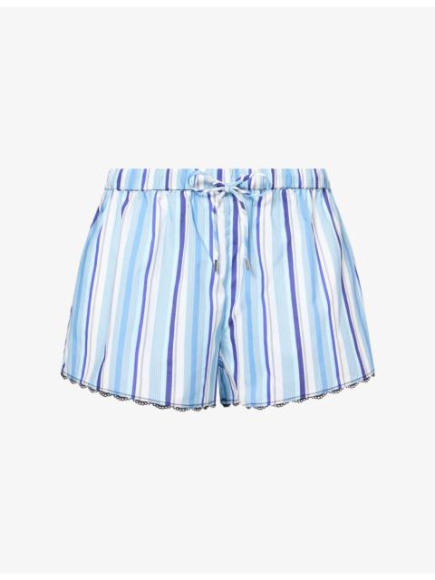 SIR. Vester Striped Cotton Shorts