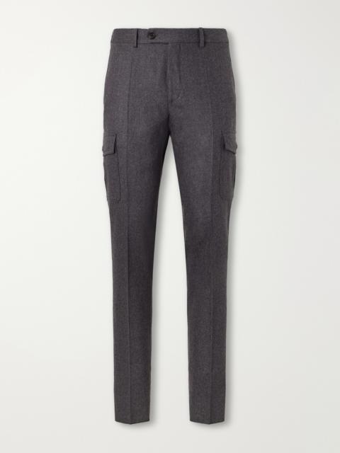 SLOWEAR Straight-Leg Brushed Wool-Blend Trousers