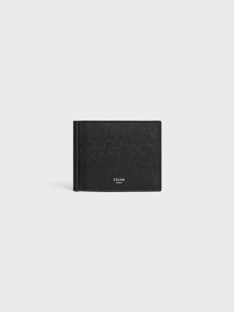 CELINE bill clip wallet IN Grained Calfskin