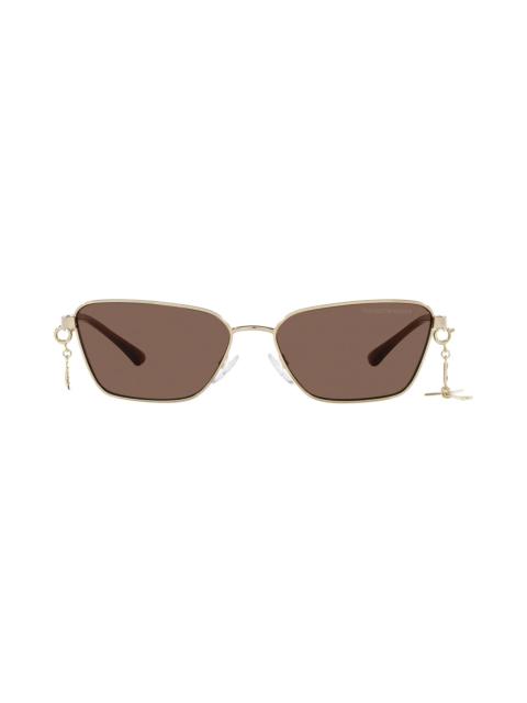 EMPORIO ARMANI 56mm Pillow Sunglasses