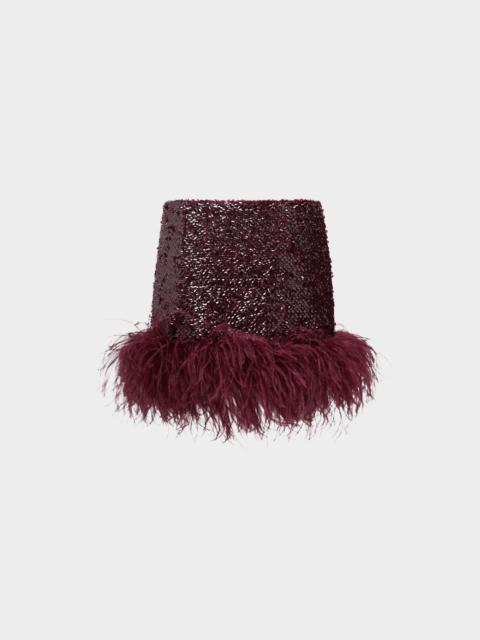 16ARLINGTON GIACI MINI SKIRT IN TEXTURED SEQUIN