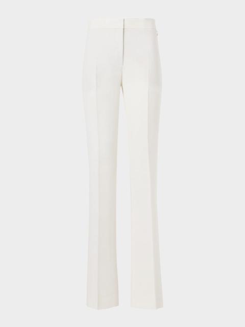 AKRIS Carl Linen-Wool Straight-Leg Pants