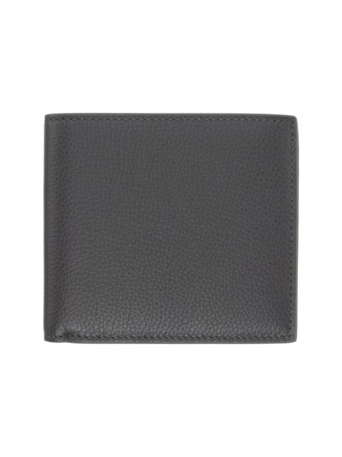Thom Browne Gray Pebble Grain Bifold Wallet
