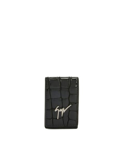 Giuseppe Zanotti Albert logo-plaque cardholder