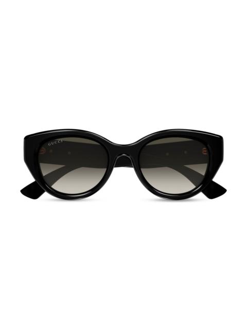 GUCCI Women's GG Bag 52MM Round Sunglasses - Black