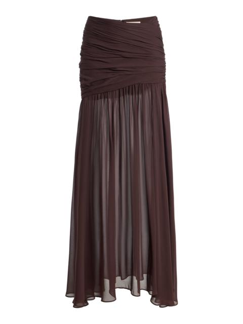 De La Vali Amaya Chiffon Maxi Skirt