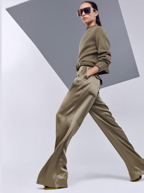 LAPOINTE Satin Relaxed Pleated Pant