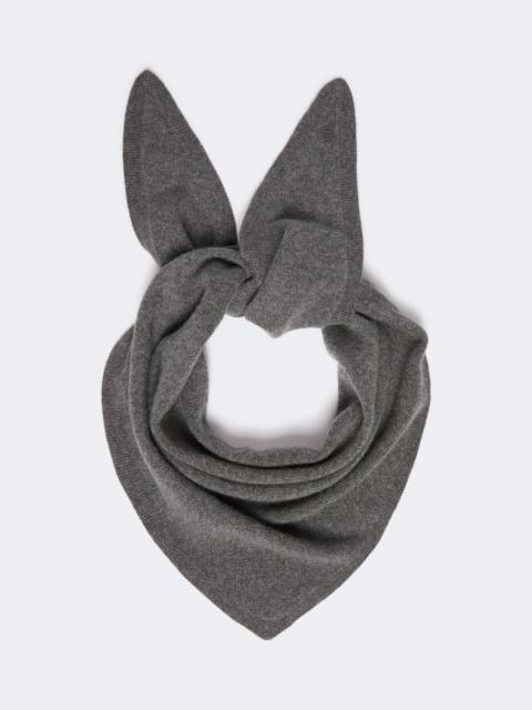 WEEKEND Max Mara BOSSO Triangle cashmere scarf - LIGHT GREY