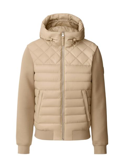 MACKAGE Men's Fletcher Mixed-Media Down Jacket - Light Camel