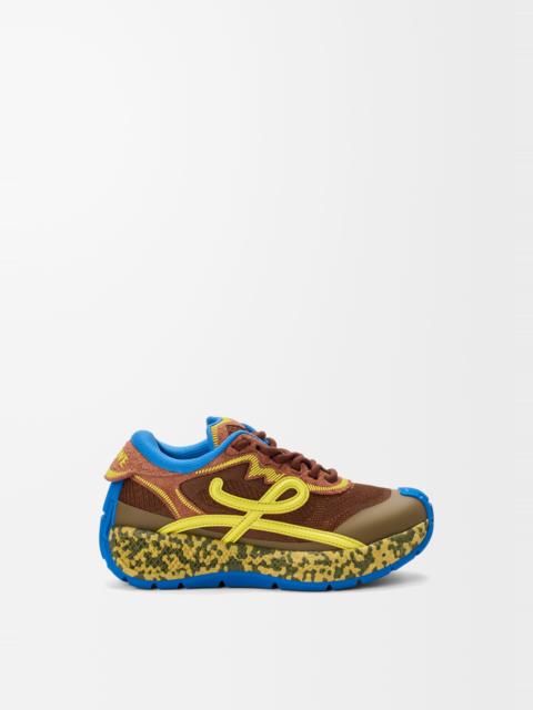 Loewe Pogo sneaker in technical knit and suede