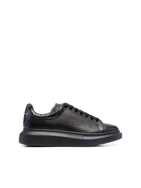 Alexander McQueen Oversized snakeskin-effect sneakers