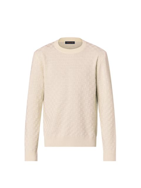 Louis Vuitton Damier Wool Long-Sleeved Crewneck