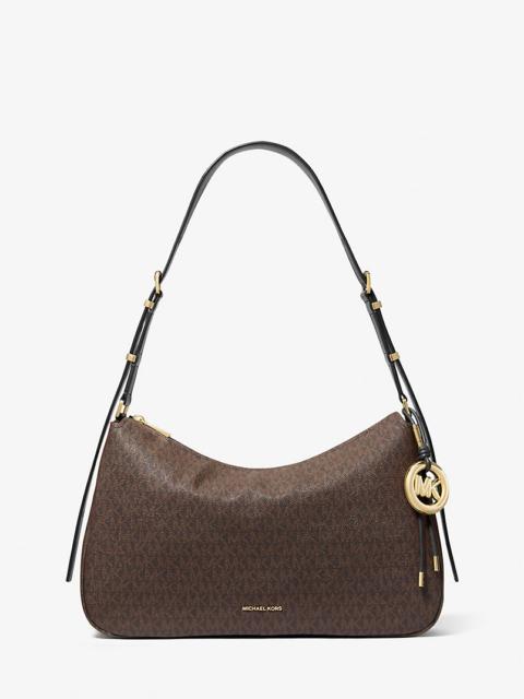 MICHAEL KORS Nolita Medium Signature Logo Shoulder Bag