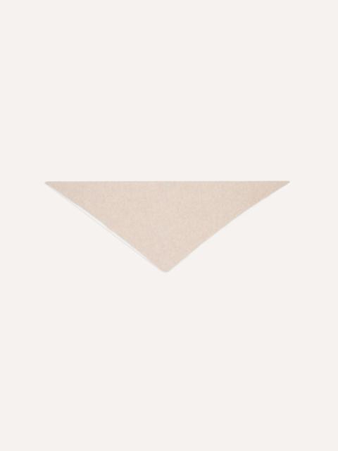 Drake's Stone Lambswool Triangle Neck Scarf