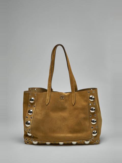 Valentino Large Tote Frame Suede
