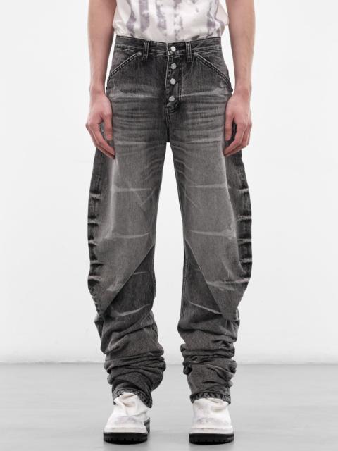 Thug Club Black Laser Washed Parkour Jeans