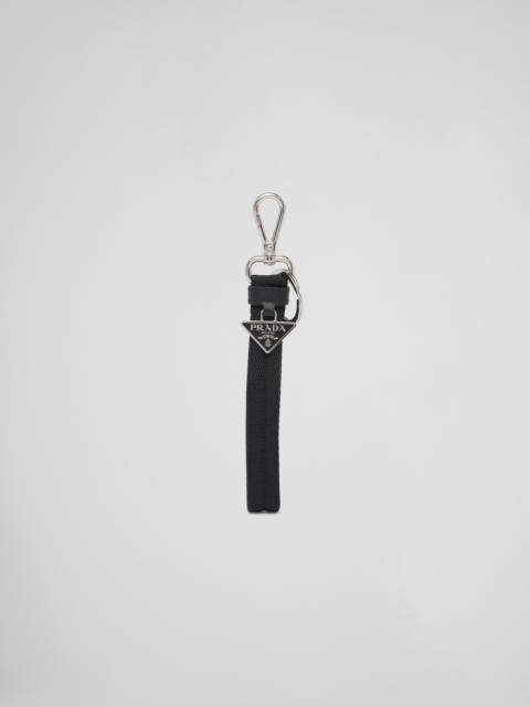 Prada Woven nylon tape keychain