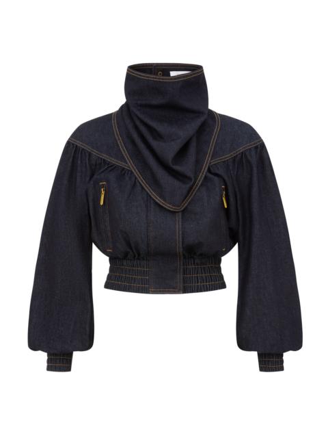 Zimmermann DENIM HANDKERCHIEF BOMBER