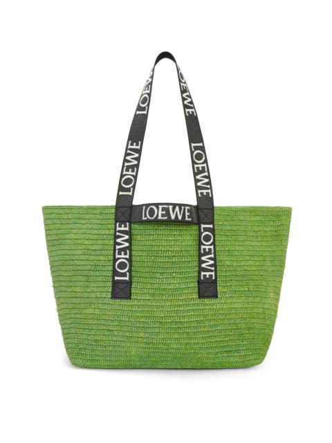 Loewe Fold Shopper in raffia