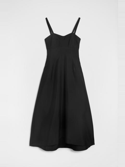 Jil Sander Techno Gabardine Bustier Dress