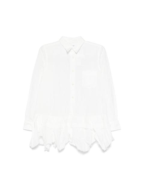 Comme des Garçons Comme des Garçons ruffled-hem shirt