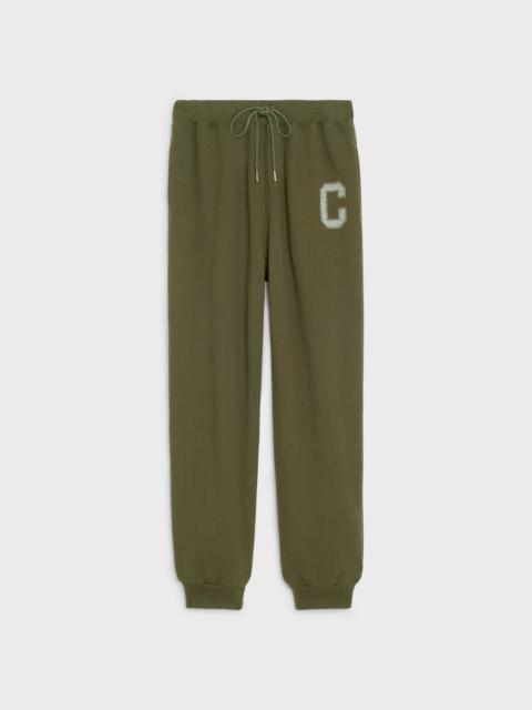 CELINE "C" TRACK PANTS IN COTTON AND CASHMERE