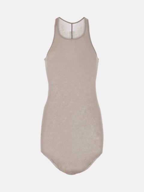 Rick Owens Ribbed-knit cotton tank top