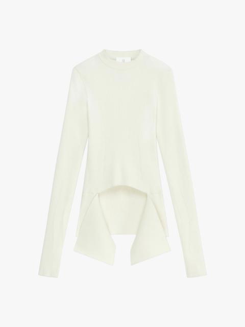 Givenchy SWEATER IN WOOL AND SILK WITH ASYMMETRICAL CUT