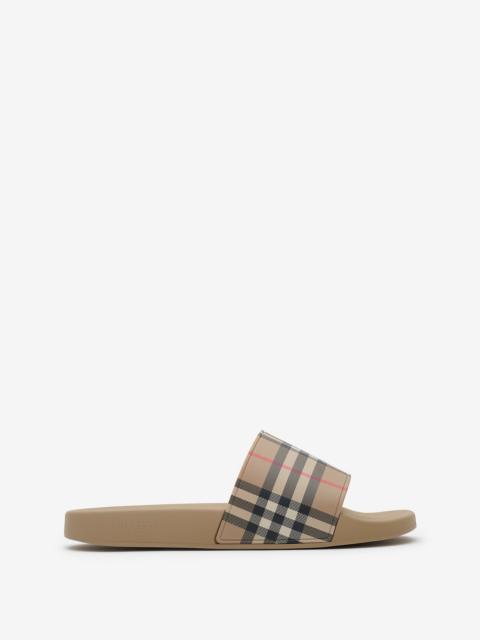 Burberry Check Slides