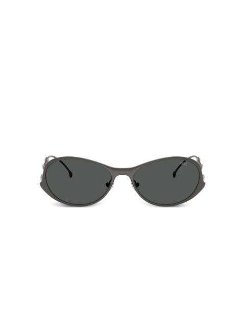 Diesel oval-frame embellished-arms sunglasses