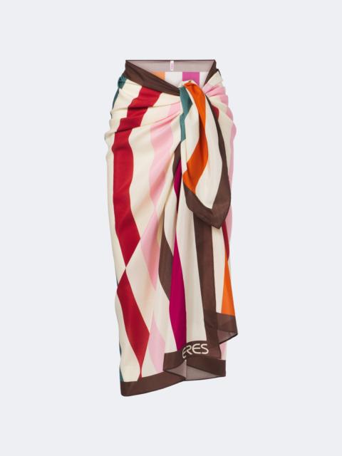 ERES Modernity cotton and silk beach cover-up