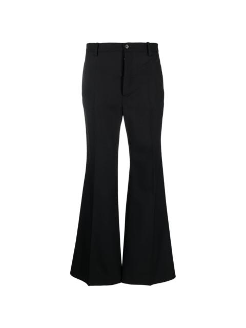 Plan C flared wool trousers