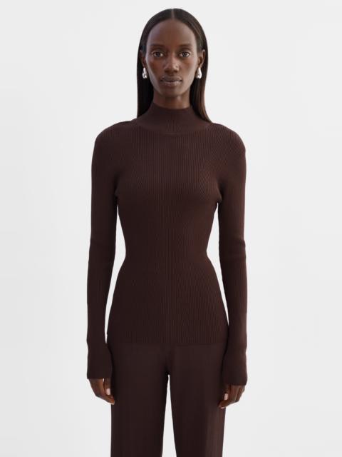 LAMARQUE SANDRINE | Long Sleeve Mock Neck Top