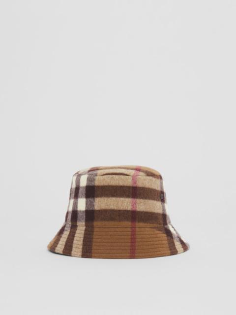 Check Wool Bucket Hat