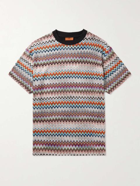 Striped Cotton-Blend T-Shirt