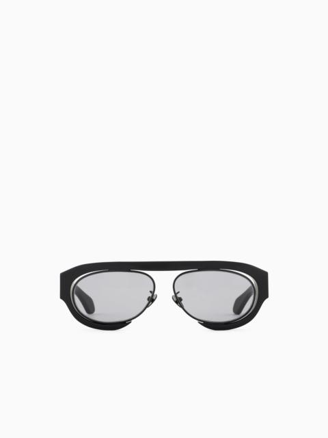 GIORGIO ARMANI MEN’S OVAL SUNGLASSES