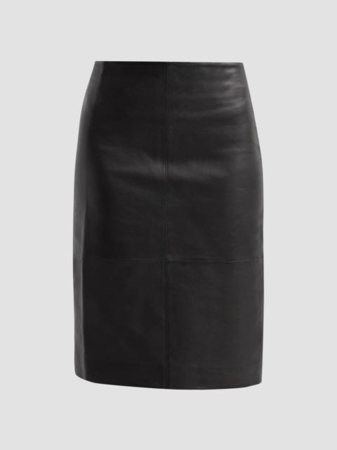 DEREK LAM 10 CROSBY Women's Ian Paper Leather Pencil Skirt - Black