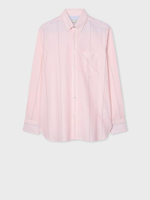 Paul Smith Regular-Fit Pink Stripe Cotton Shirt