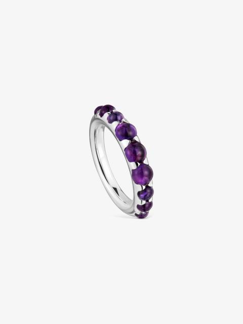 TOUS Small silver and amethyst Ring Sugar Party
