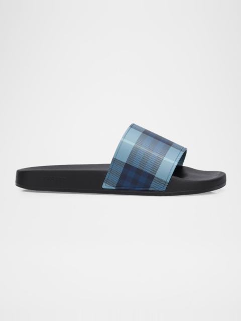 Burberry Men's Check Slides