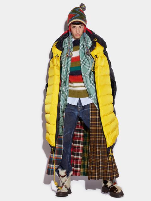 DSQUARED2 CREST PUFFER MAXI CAPE