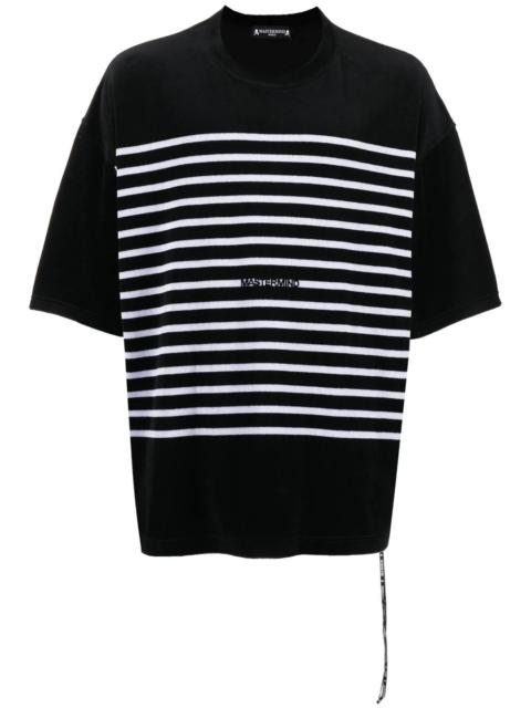 MASTERMIND WORLD striped skull-print T-shirt
