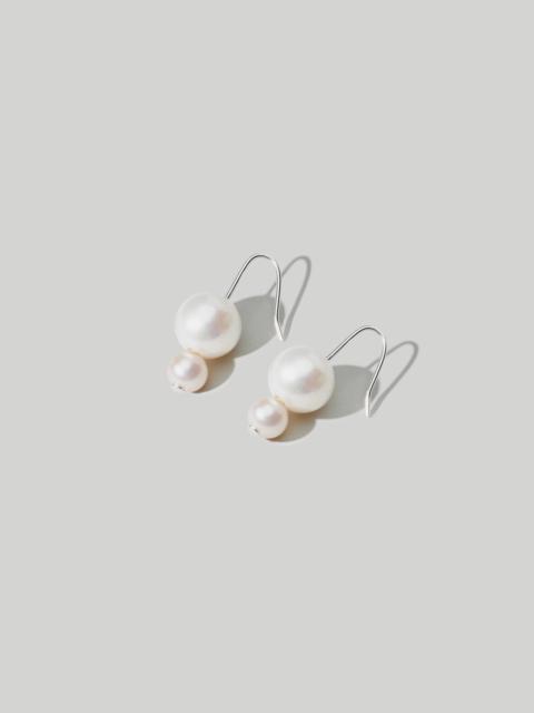Madewell Maslo Jewelry Double Orb Pearl Earrings