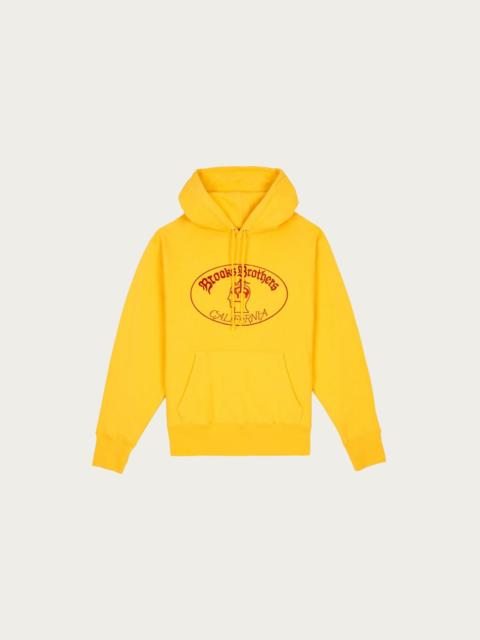 BRAIN DEAD Brain Dead x Brooks Brothers California Logo Hoodie - Yellow