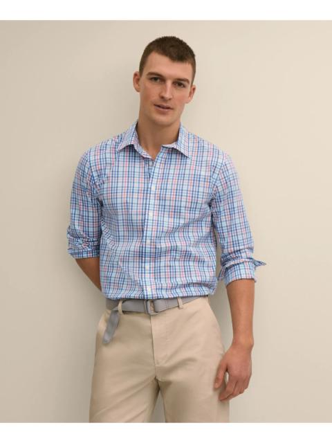 Brooks Brothers Performance Series Stretch Spread Collar, Gingham Sport Shirt